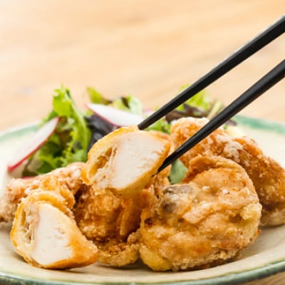 【大分名物】からあげセットC(骨付き＆骨なし合計1kg)【配送不可地域：離島・北海道・沖縄県】