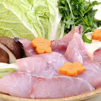 日出産とらふぐ鍋・くえ鍋の味くらべセット(2人前)【配送不可地域：離島】