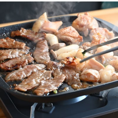 おおいた和牛使用【肉おせち】厳選焼肉二段重【合計1,100g】つけだれ、祝箸付き【配送不可地域：離島・北海道・沖縄県・東北】