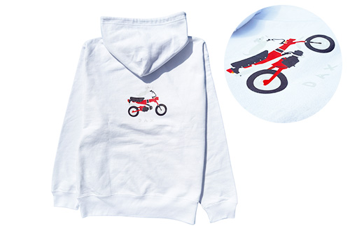 DAX プルオーバーパーカー(ユニセックス)【XLサイズ　ホワイト】