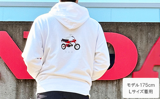 DAX プルオーバーパーカー(ユニセックス)【Lサイズ　ホワイト】
