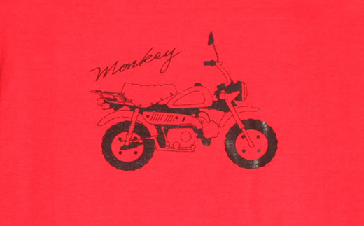 Monkey Tシャツ (キッズ)【110サイズ　レッド】
