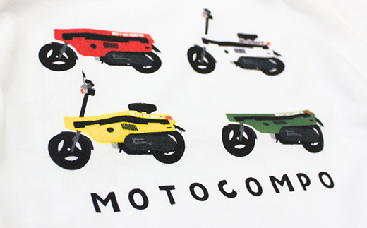 MOTOCOMPO Tシャツ (レディース)【Lサイズ　ホワイト】
