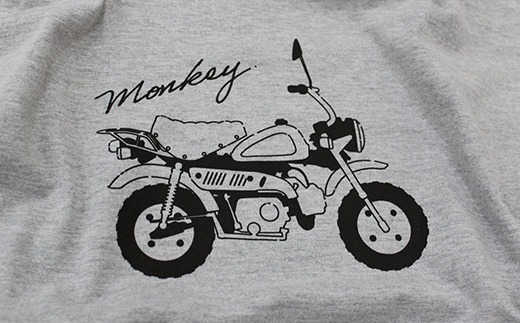 Monkey Tシャツ (ユニセックス)【XLサイズ　グレー】