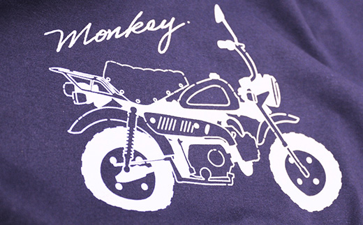 Monkey Tシャツ (ユニセックス)【XLサイズ　ネイビー】