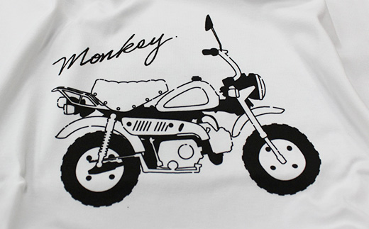 Monkey Tシャツ (ユニセックス)【XLサイズ　ホワイト】