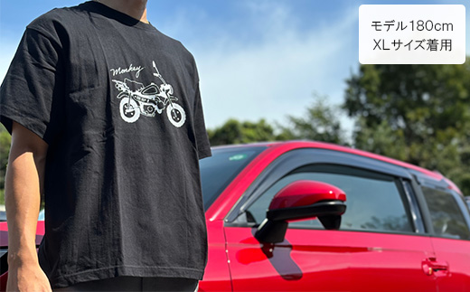 Monkey Tシャツ (ユニセックス)【XLサイズ　ブラック】