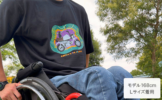 GORILLA-Jungle Tシャツ (ユニセックス)【Lサイズ　ブラック】