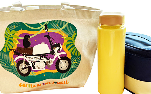 GORILLA-JUNGLE ミニトートバッグ【ナチュラル】