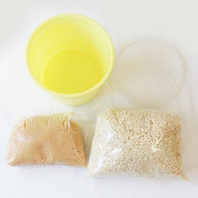 阿部三郎商店 「手前味噌」手作りセット(米)(2kg仕上がり) AW10【配送不可地域：離島】