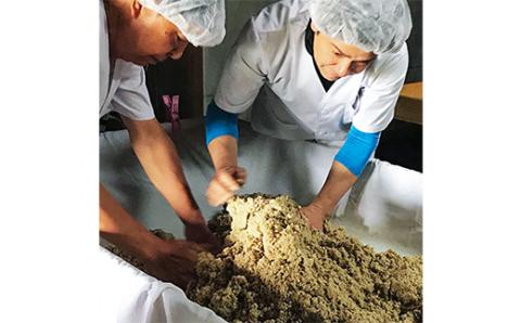 阿部三郎商店　浄土寺味噌3種セット(合わせ・米・麦 　各1kg)AW07【配送不可地域：離島】