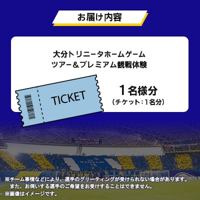 大分トリニータ　ホームゲームツアー＆プレミアム観戦体験(1名)(日出町)