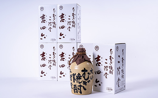 大分むぎ焼酎　二階堂吉四六つぼ25度(720ml)6本セット