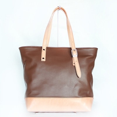 やわらかレザーのトートバッグ(茶系)　YZ02