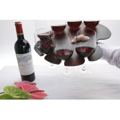 STEMGLASS TRAY (ワイングラス用トレー)レギュラーサイズ　ブラック