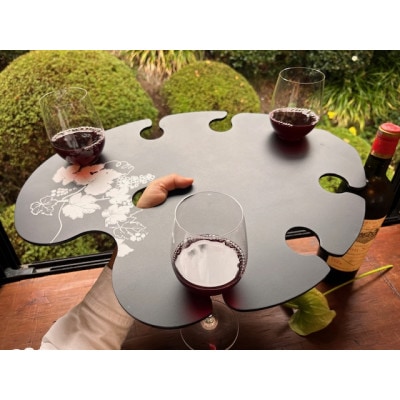 STEMGLASS TRAY(ワイングラス用トレー)・ラージサイズ　ブラック