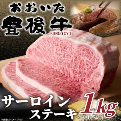 【毎月定期便】おおいた豊後牛サーロインステーキセット 1kg(250g×4枚)(日出町)全6回【配送不可地域：離島】