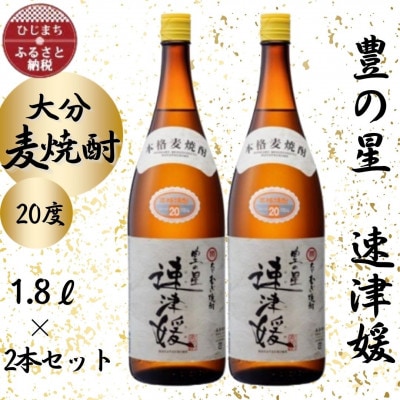 大分むぎ焼酎　二階堂速津媛20度(1800ml)2本セット