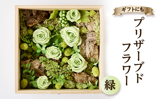 プリザーブドフラワー緑