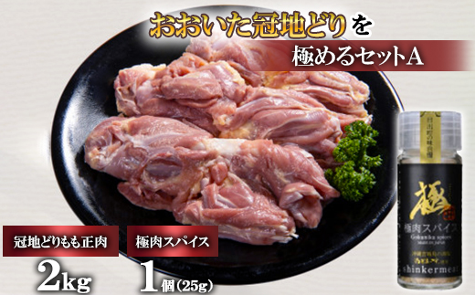 おおいた冠地どりを極めるセットA(もも肉2kg)[複数個口で配送][配送不可地域:離島]