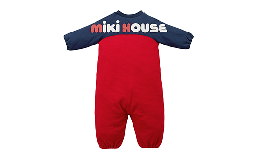 ミキハウス ベビー バックロゴ ツーウェイオール ベビー服 