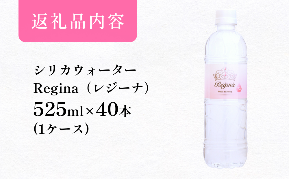 シリカウォーター Regina（レジーナ）40本