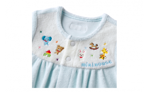 ミキハウス ストレッチパイル ツーウェイオール ( ブルー ) 