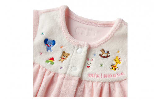 ミキハウス ストレッチパイル ツーウェイオール ( ピンク ) 