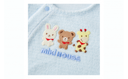 ミキハウス 無撚糸パイルツーウェイオール ( ブルー ) ミキ