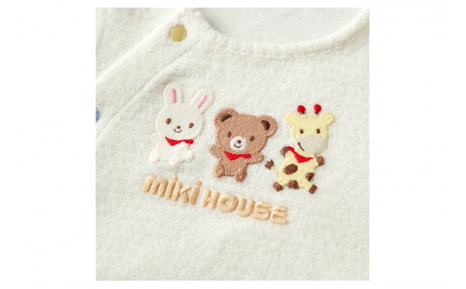 ミキハウス 無撚糸パイルツーウェイオール ( 白 ) ミキハウ