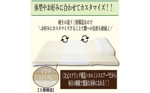 ホルミシスエアー すごい敷き布団三分割 / マットレス 敷き
