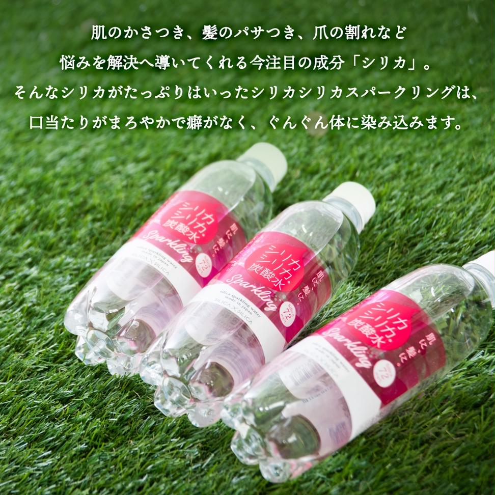 強炭酸水 九州 天然水 シリカ 500ml 24本 飲料水 炭酸水 美容 