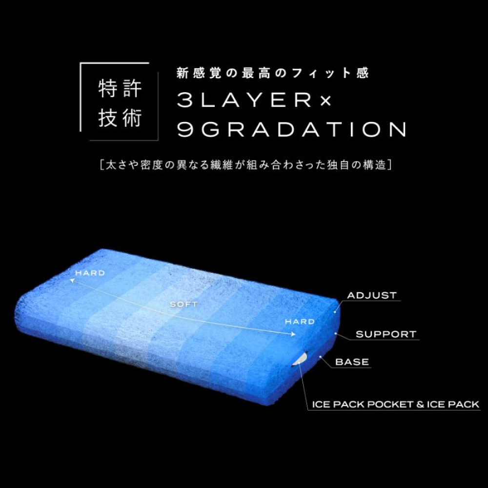 ブレインスリープ ピロー パーフェクトクール グレー  枕 