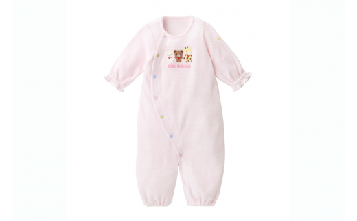 ミキハウス 無撚糸パイルツーウェイオール ( ピンク ) ミキ