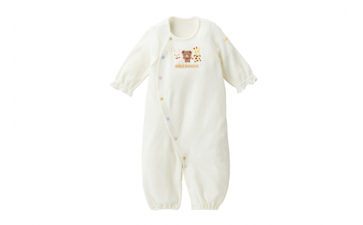 ミキハウス 無撚糸パイルツーウェイオール ( 白 ) ミキハウ