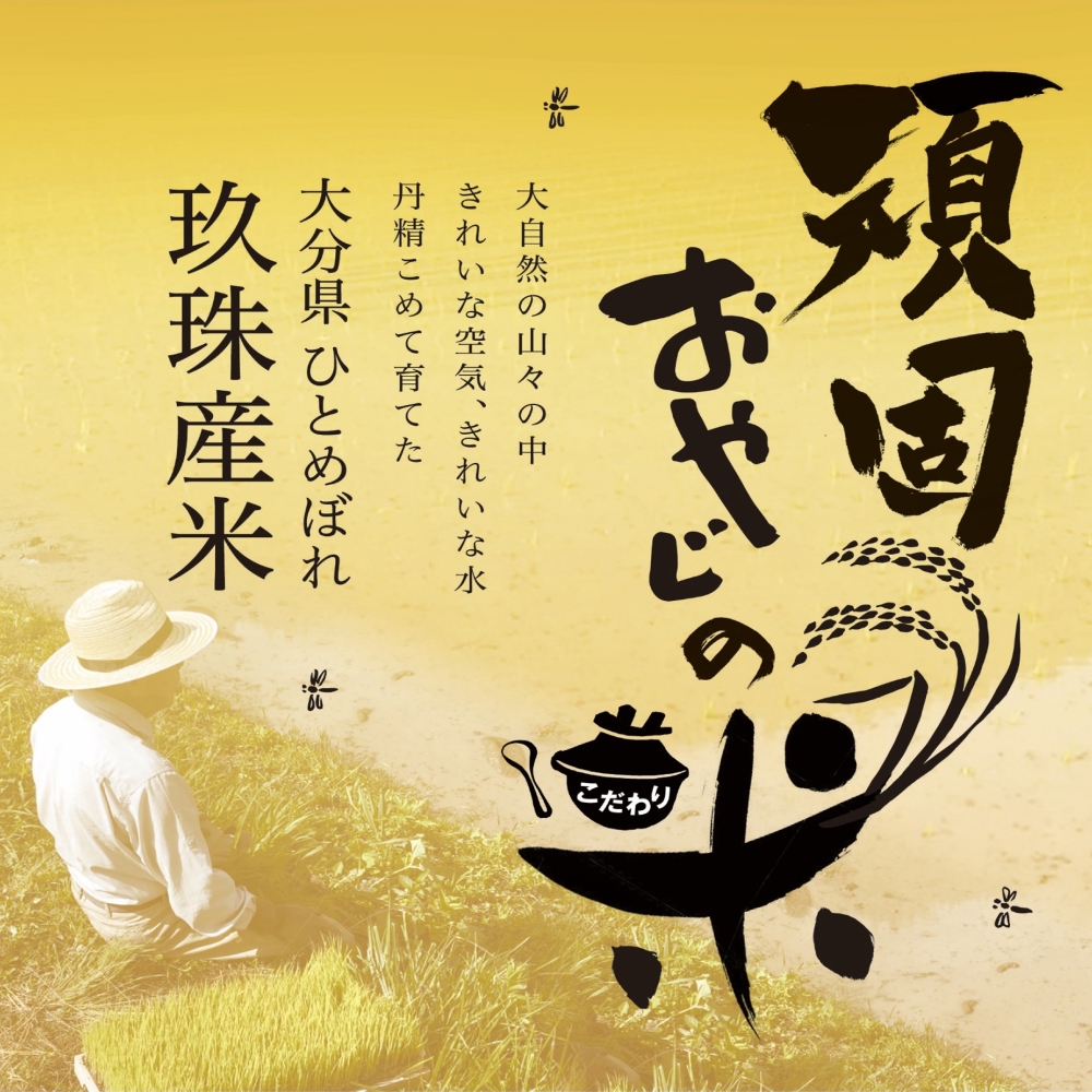 【令和7年 大分県 玖珠産・お米・ひとめぼれ 精米 10kg】頑