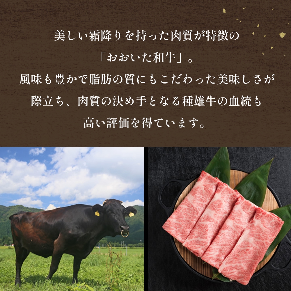 「百年の恵み おおいた和牛 」しゃぶしゃぶ用 400g × 3ヶ月 