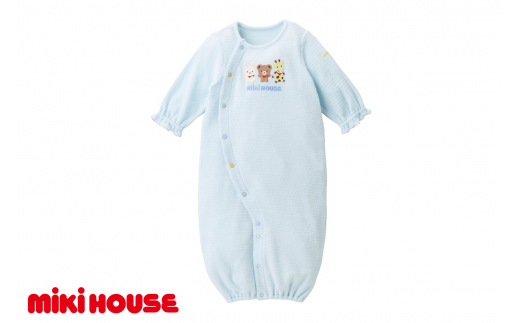 ミキハウス 無撚糸パイルツーウェイオール ( ブルー ) ミキ