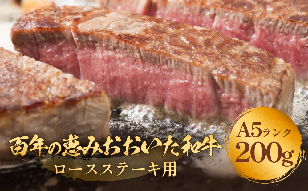 「百年の恵み おおいた和牛 」A5 ロースステーキ用 200g×１