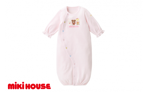 ミキハウス 無撚糸パイルツーウェイオール ( ピンク ) ミキ