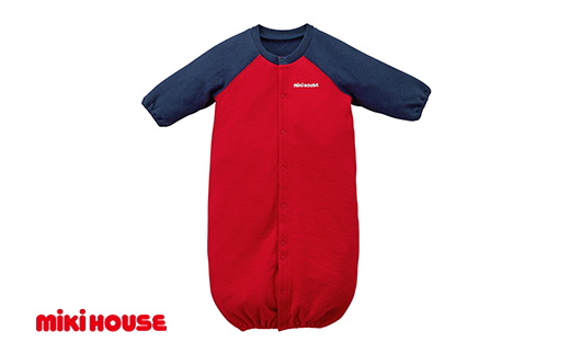 ミキハウス ベビー バックロゴ ツーウェイオール ベビー服