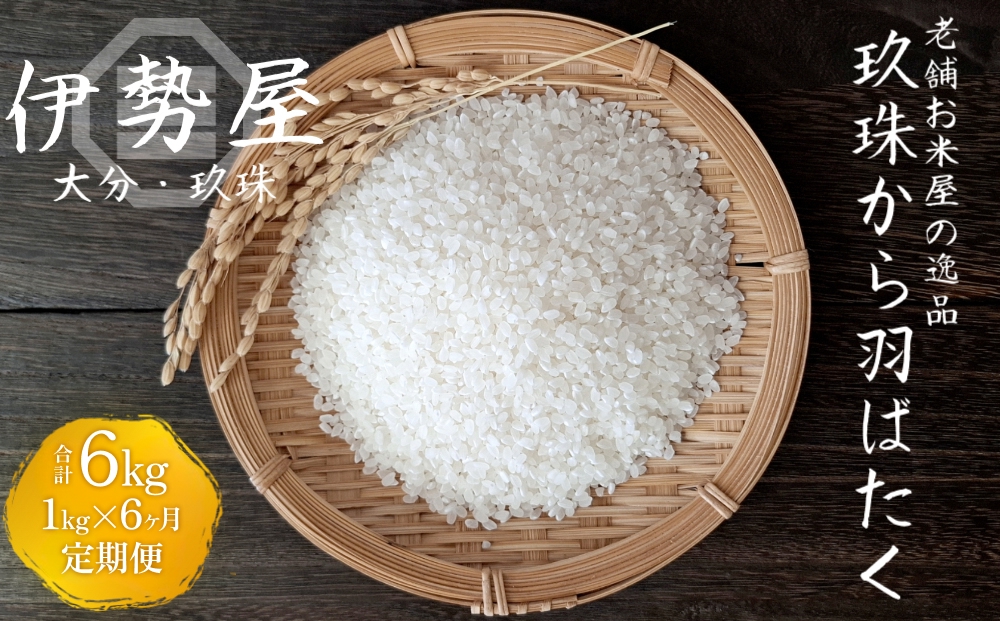 【伊勢屋オリジナル】【令和7年産】【精白米 １kg入】【玖