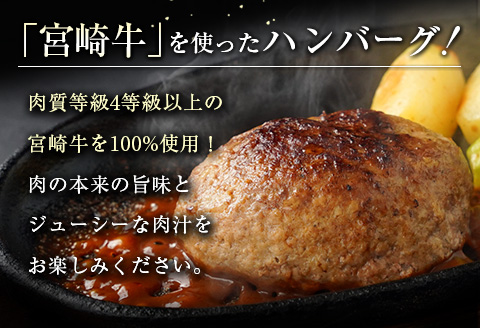 宮崎牛100%ハンバーグ 合計900g(150g×6個) 個包装