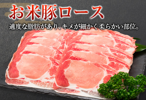 ◆宮崎県産 お米豚スライスセット(合計1kg)