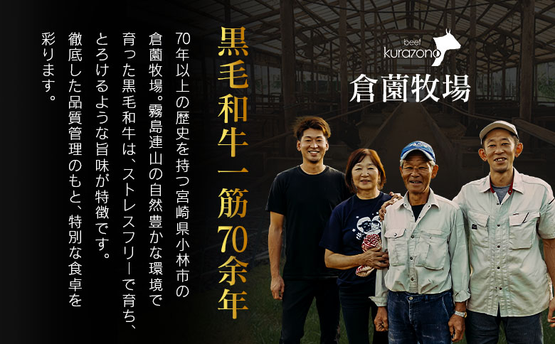 宮崎県産 倉薗牧場 A4等級以上 宮崎牛 サーロインステーキ 2枚 セット