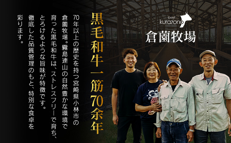 宮崎県産 倉薗牧場 宮崎牛 濃厚スジ肉 約2kg