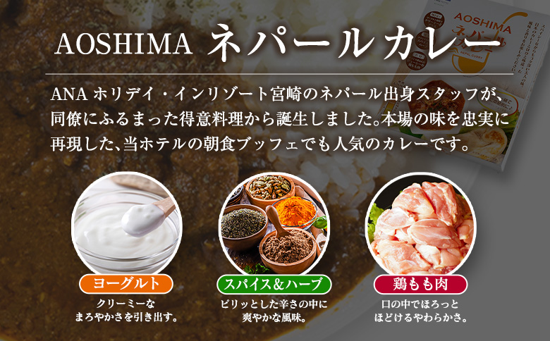 本場の味 AOSHIMA ネパールカレー 5パック レトルト