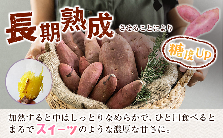 ＜定期便＞3回お届け！長期熟成 紅はるか 計15kg（5kg×3回）宮崎県都城市産 さつまいも サツマイモ 計15kg＜毎月5kg×3回定期便＞