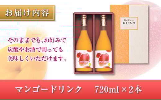 □宮崎果汁　マンゴードリンク2本セット(合計1.44L)