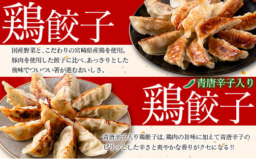 宮崎鶏ぎょうざ「まる金」のおもてなし5種セット 餃子のたれ付き
